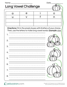 Long Vowel Challenge