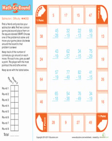 Math-Go-Round: Subtraction (Medium)