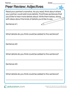 Peer Review: Adjectives