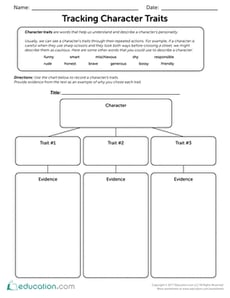 Tracking Character Traits