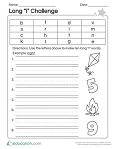 Long "I" Challenge