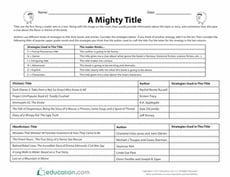 A Mighty Title