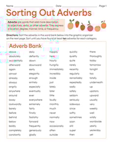 Sorting Out Adverbs