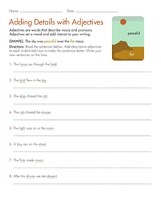 Adding Details with Adjectives