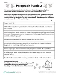 Paragraph Puzzle 2