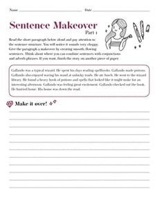 Sentence Makeover Part 1