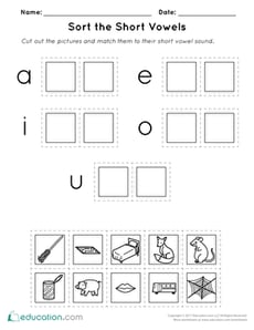 Sort the Short Vowels