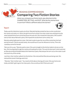 Comparing Two Fiction Texts