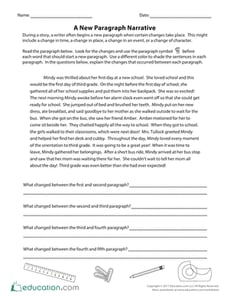 A New Paragraph Narrative