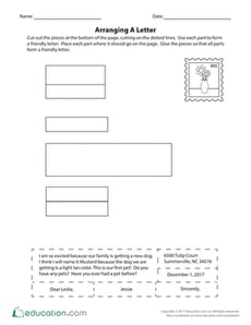 Arranging a Letter