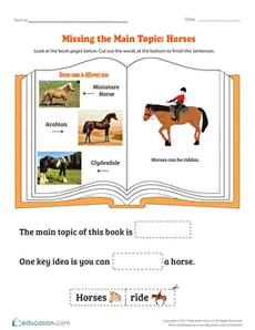 Missing the Main Topic: Horses