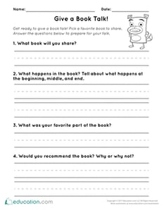 Give a Book Talk!