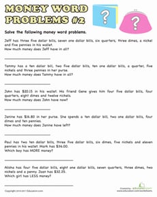 Money Word Problems #2