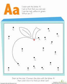 Alphabet Dot-to-Dot: A