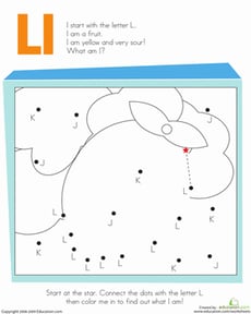 Letter Dot to Dot: L
