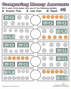 Comparing Money Amounts #3