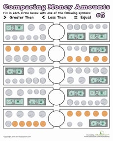 Comparing Money Amounts #5