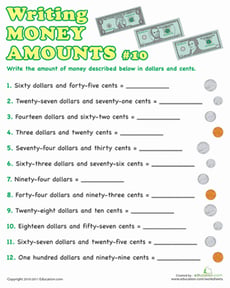 Writing Money Amounts #10