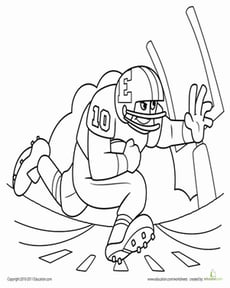 Football Coloring Page