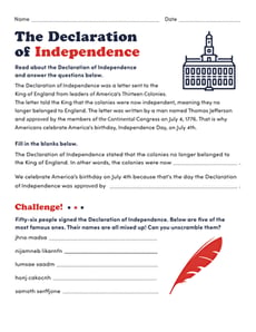 The Declaration of Independence
