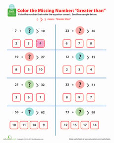 Comparing Numbers: Greater Than