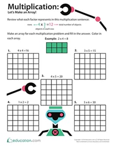 Multiplication: Let's Make an Array