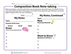 Composition Book Note-Taking
