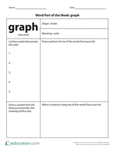 Word Part of the Week: Graph