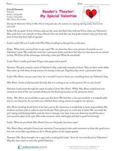 Reader’s Theater: My Special Valentine