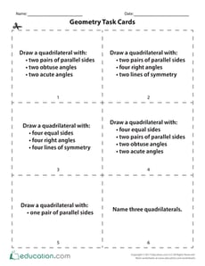 Geometry Task Cards