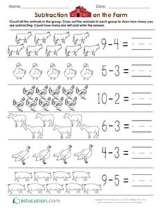 Subtraction on the Farm