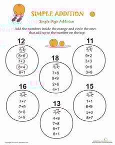 Simple Addition Problems
