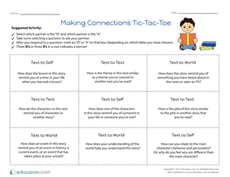 Making Connections Tic-Tac-Toe