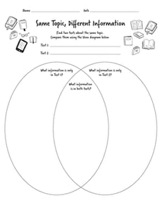 Venn Diagram: Same Topic, Different Information