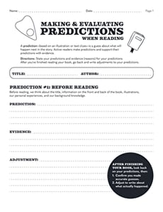 Reading Reflections: Making & Evaluating Predictions