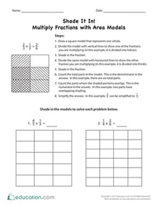 Shade It In! Multiply Fractions with Area Models