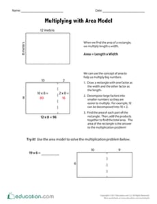 Multiplying with Area Model
