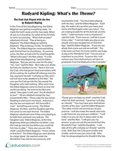 Rudyard Kipling: What's the Theme?