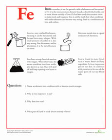 Periodic Table: Iron