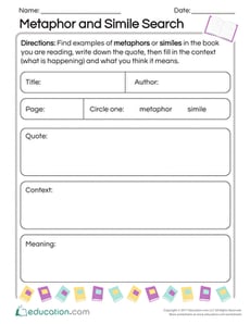 Metaphor and Simile Search