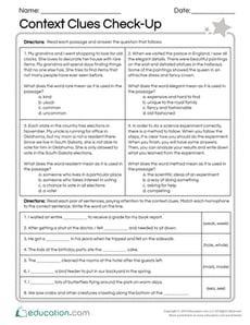 Context Clues Check-Up