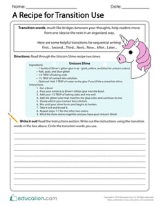 A Recipe for Transition Use