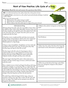 Point of View Practice: Life Cycle of a Frog