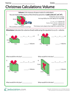 Christmas Calculations: Volume