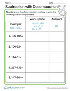 Subtraction with Decomposition