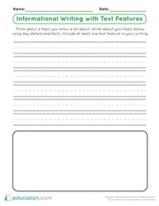 Informational Writing with Text Features