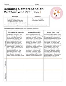 Reading Comprehension: Problem and Solution 1