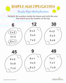 Simple Multiplication: Lemons