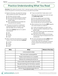 Practice Understanding What You Read