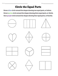Circle the Equal Parts